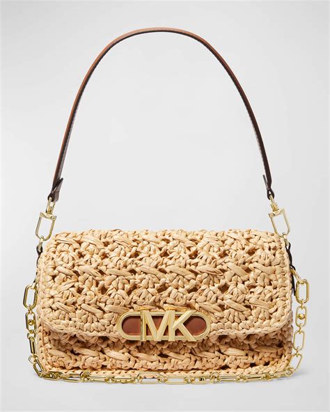 michael kors straw bag collection|michael kors straw handbags clearance.